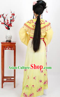 Professional Chinese Traditional Beijing Opera Diva Yellow Dress Ancient Imperial Consort Costumes for Women