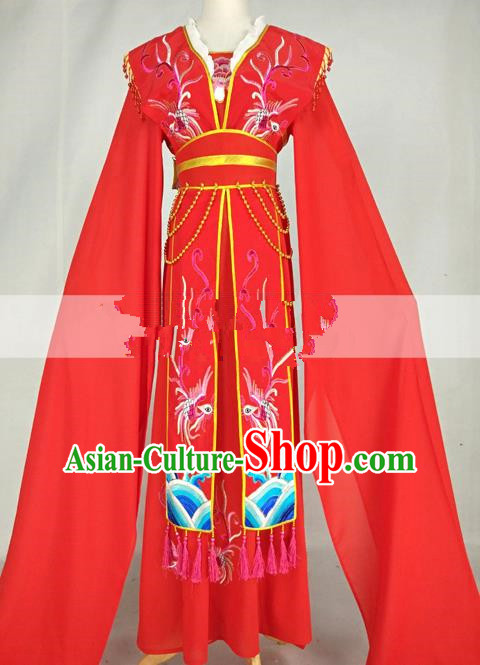 Professional Chinese Traditional Beijing Opera Diva Red Dress Ancient Nobility Lady Costumes for Women