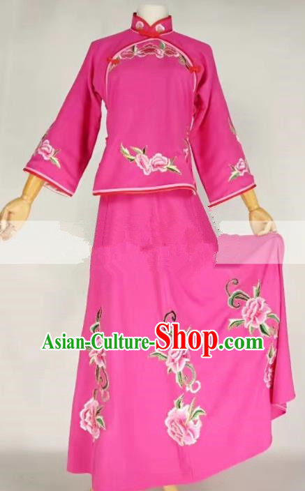 Professional Chinese Traditional Beijing Opera Maidservants Clothing Ancient Republic of China Costume for Women