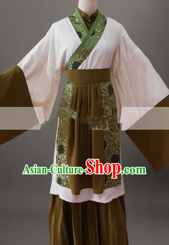 Professional Chinese Traditional Beijing Opera Old Female Dress Ancient Country Dame Costume for Women