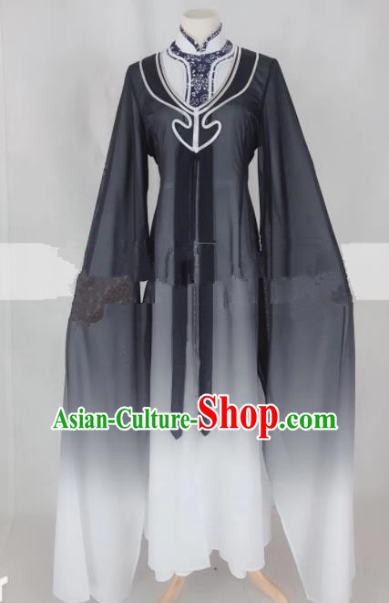 Professional Chinese Traditional Beijing Opera Qin Xianglian Black Dress Ancient Country Lady Costume for Women