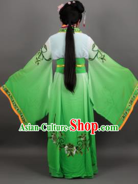 Chinese Traditional Peking Opera Diva Empress Green Dress Ancient Court Queen Costume for Women