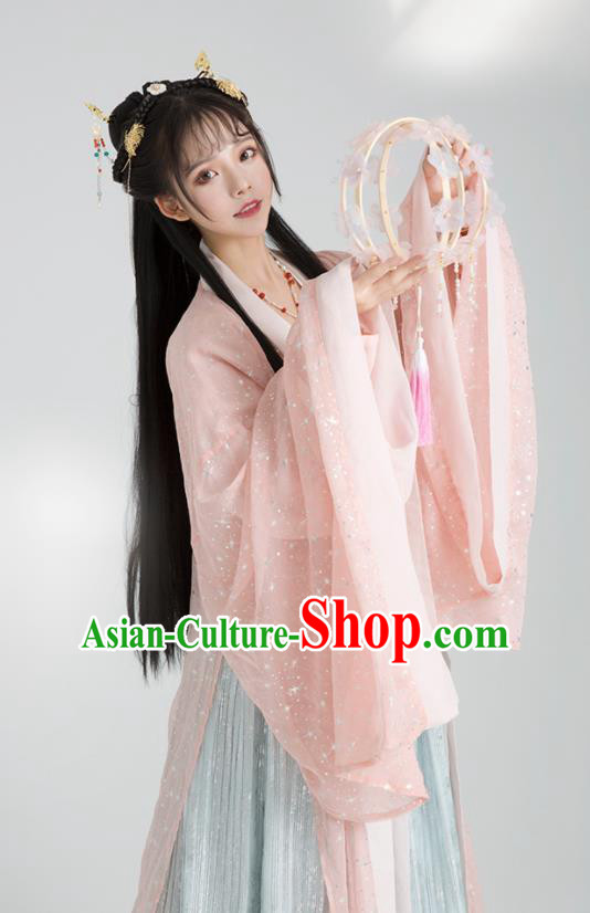 Asian Chinese Tang Dynasty Royal Princess Hanfu Dress Traditional Ancient Court Lady Costumes for Women