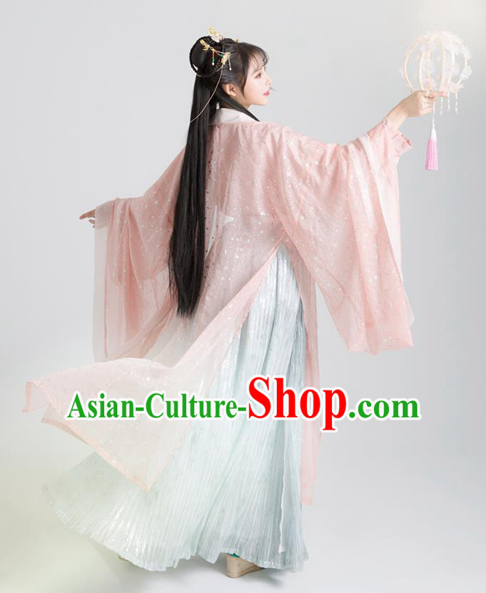 Asian Chinese Tang Dynasty Royal Princess Hanfu Dress Traditional Ancient Court Lady Costumes for Women