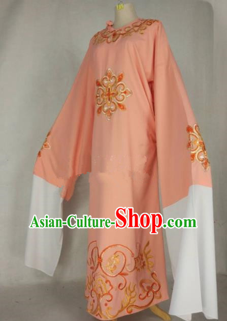 Chinese Traditional Beijing Opera Niche Pink Robe Ancient Number One Scholar Costume for Men