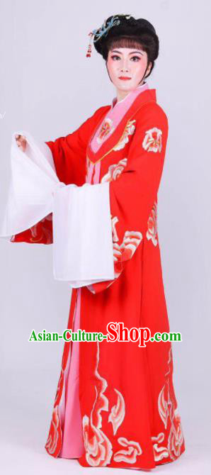 Chinese Traditional Peking Opera Actress Wang Xifeng Red Dress Ancient Empress Costume for Women