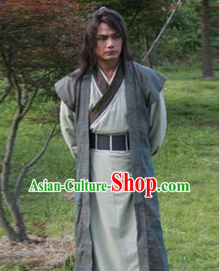 Ancient Chinese Traditional China Male Civilian Costumes Common People Hanfu Costumes for Men