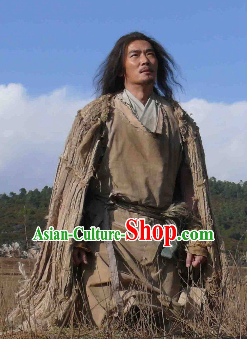 Shennong Chinese White Supernatural Being Immortal Costume for Men
