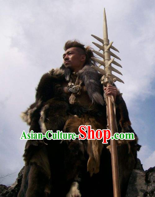 Chinese Ancient Lost Mythology Water God Gong Gong Costumes Complete Set