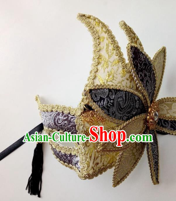 Handmade Halloween Venice Carnival Mask Fancy Ball Cosplay Stage Show Face Masks Accessories for Women