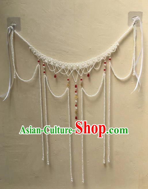 Chinese Traditional Hanfu Waist Accessories Ancient Tang Dynasty Princess Tassel Belts Waist Chain for Women