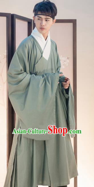 Traditional Chinese Ming Dynasty Replica Costumes Ancient Taoist Hanfu Clothing for Men