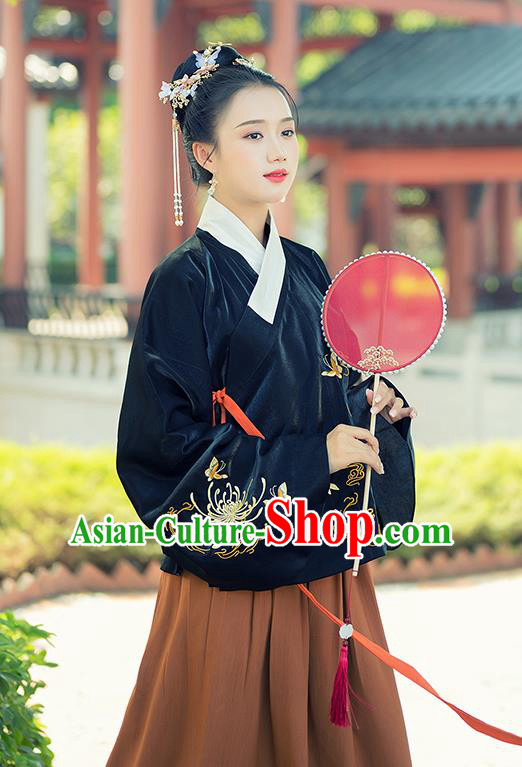 Traditional Chinese Ming Dynasty Rich Lady Replica Costumes Ancient Court Princess Hanfu Dress for Women
