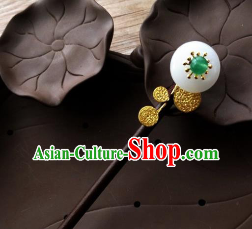 Chinese Ancient Princess Rosewood Hairpins Traditional Hanfu Court Hair Accessories for Women