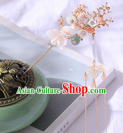 Chinese Ancient Tang Dynasty Princess Plum Pine Hairpins Traditional Hanfu Court Hair Accessories for Women