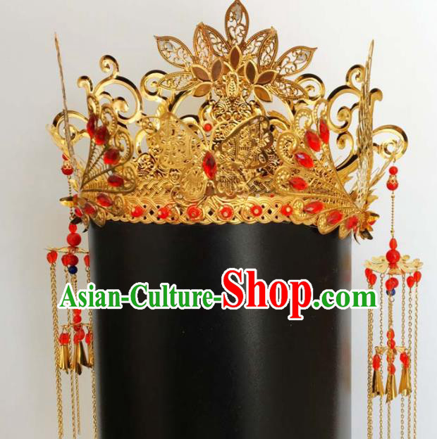 Chinese Ancient Tang Dynasty Phoenix Coronet Hairpins Traditional Hanfu Court Princess Hair Accessories for Women