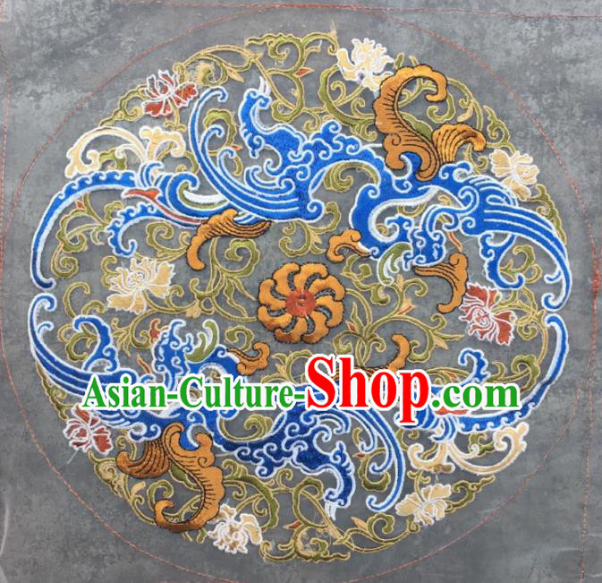 Chinese Traditional Embroidery Cloth Accessories National Embroidered Cloud Dress Patch