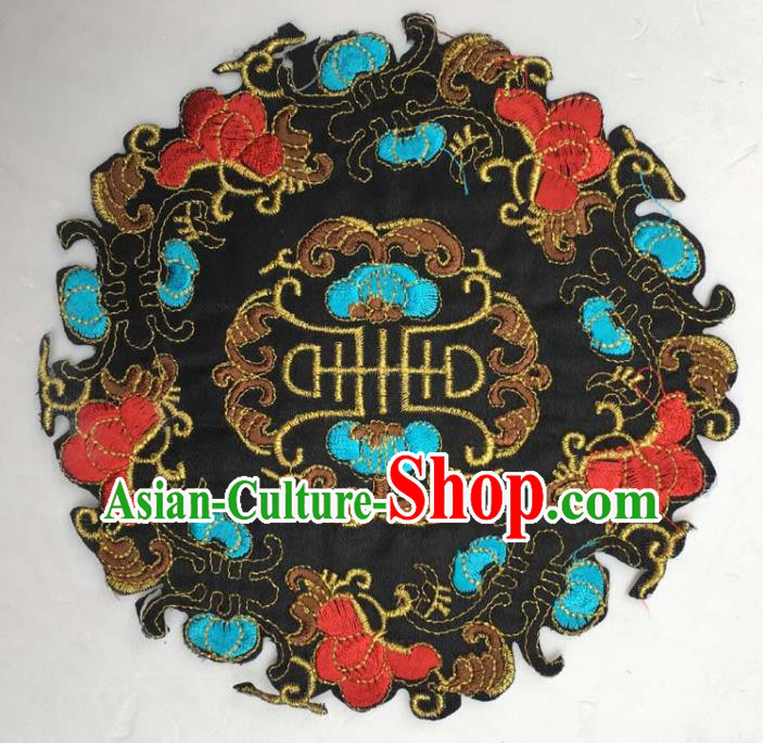 Chinese Traditional National Embroidered Butterfly Applique Dress Patch Embroidery Cloth Accessories