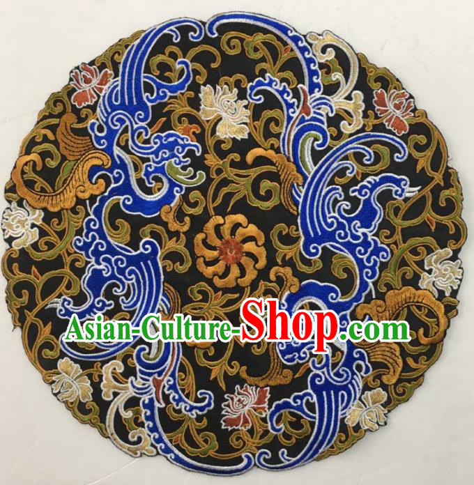 Chinese Traditional National Embroidered Chrysanthemum Applique Dress Patch Embroidery Cloth Accessories