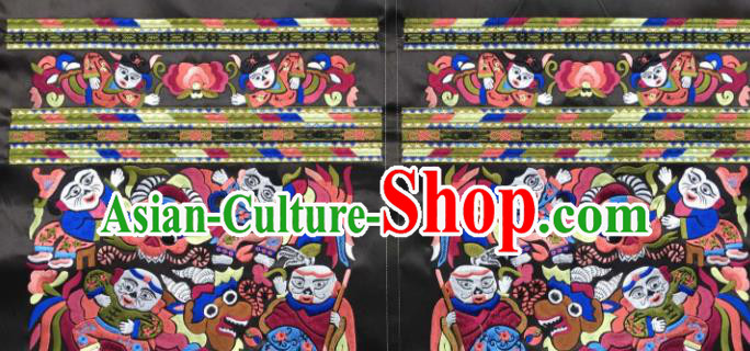 Chinese Traditional Embroidered Immortals Myth Applique National Dress Patch Embroidery Cloth Accessories