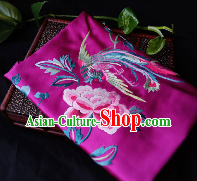 Chinese Traditional Embroidered Purple Stomachers National Costume Tang Suit Bellyband Waistcoat for Women