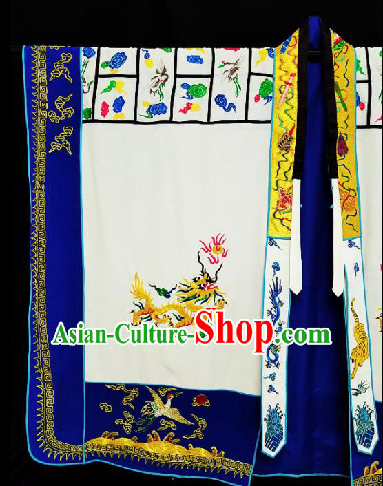 Chinese Traditional Taoism Costume Ancient Taoist Priest Cassocks Embroidered Cranes White Vestment