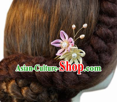 Traditional Chinese Handmade Court Plum Hairpins Hair Accessories Ancient Queen Hanfu Hair Comb for Women