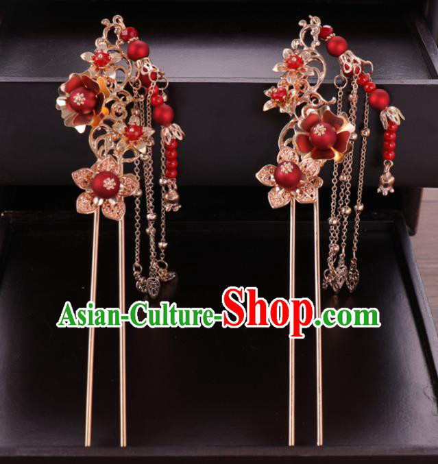 Traditional Chinese Wedding Hair Comb Luxury Hair Accessories Ancient Bride Hairpins Complete Set for Women