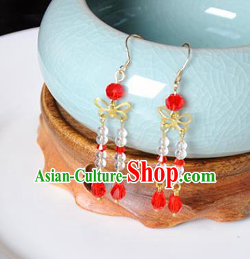 Traditional Chinese Handmade Court Ear Accessories Classical Butterfly Earrings for Women