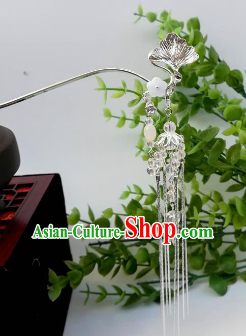 Traditional Chinese Hanfu Ginkgo Leaf Hair Clip Ancient Court Princess Hairpins Handmade Hair Accessories for Women