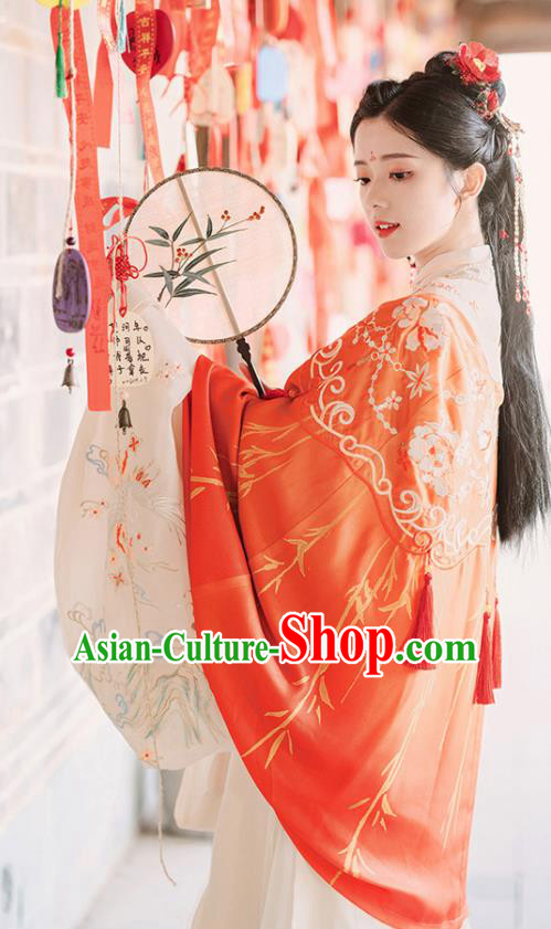 Traditional Chinese Ming Dynasty Royal Princess Replica Costumes Ancient Court Infanta Hanfu Dress for Women