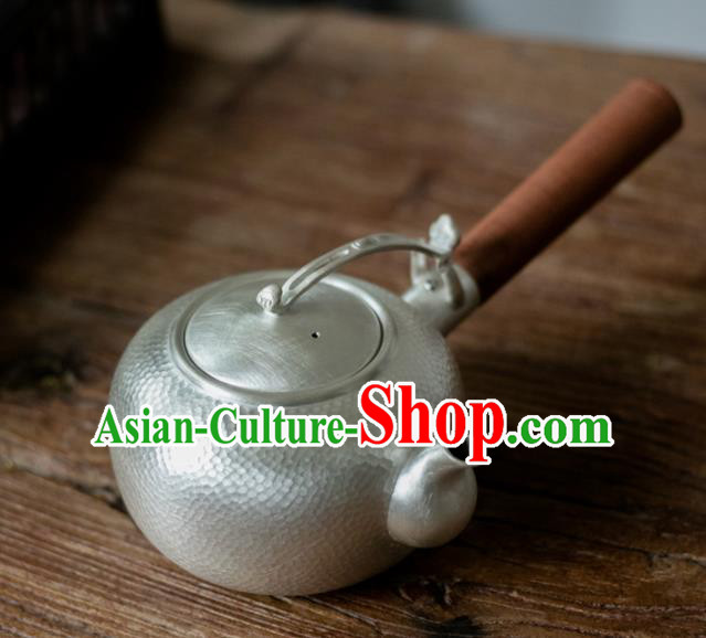 Traditional Chinese Handmade Kung Fu Teapot Silver Teapot