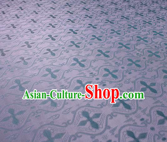 Traditional Chinese Classical Pattern Purple Silk Fabric Ancient Hanfu Dress Silk Cloth