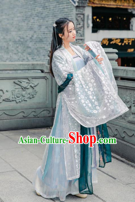 Traditional Chinese Tang Dynasty Replica Costumes Ancient Royal Princess Hanfu Dress for Women
