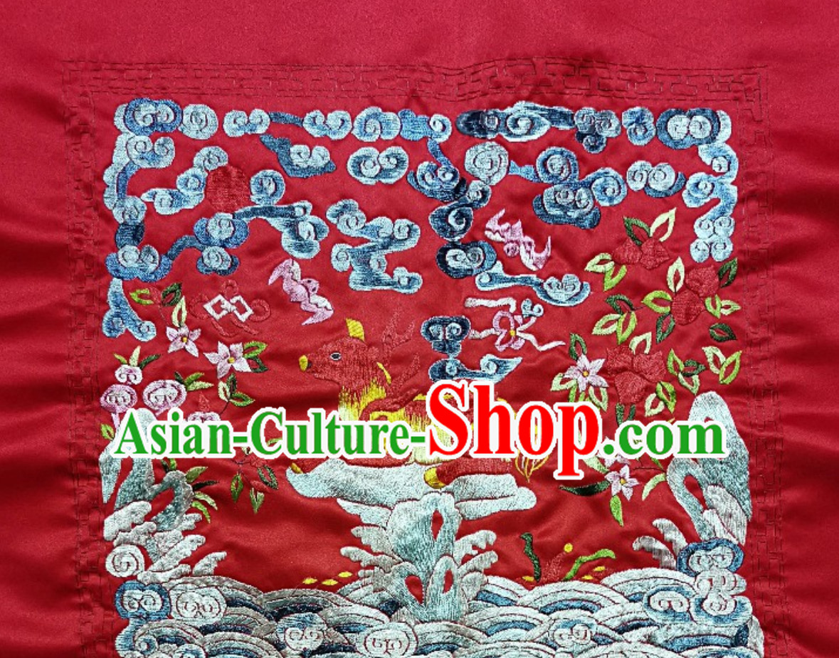 Traditional Qing Dynasty Officer Bu Zi Embroidery Arts