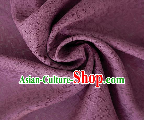 Traditional Chinese Classical Apricot Flowers Pattern Design Amaranth Silk Fabric Ancient Hanfu Dress Silk Cloth