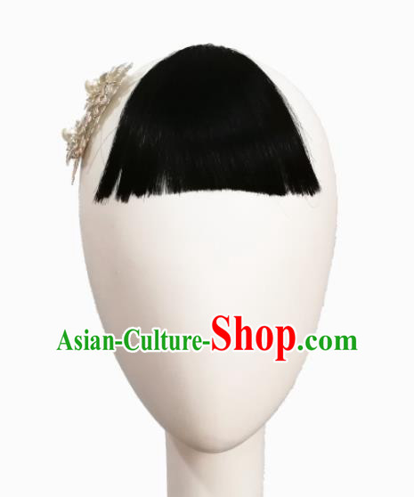 Traditional Chinese Classical Dance Young Mistress Hair Accessories Fan Dance Wig Chignon Headdress for Women