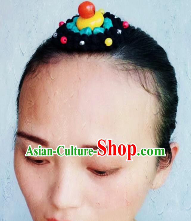 Chinese Traditional Zang Ethnic Hair Claw Hair Accessories Tibetan Nationality Headwear for Women