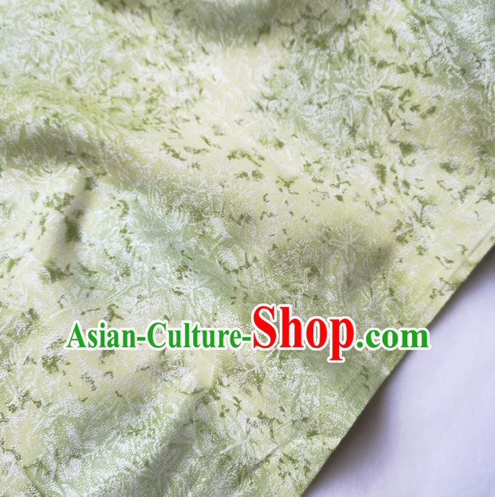 Traditional Chinese Classical Pattern Yellow Brocade Fabric Ancient Hanfu Cheongsam Silk Cloth
