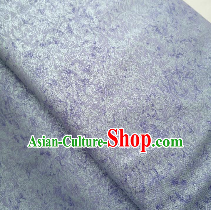 Traditional Chinese Cheongsam Classical Pattern Light Purple Brocade Fabric Ancient Hanfu Silk Cloth