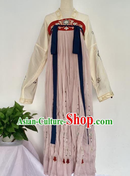 Traditional Chinese Tang Dynasty Court Lady Replica Costumes Ancient Imperial Concubine Hanfu Dress for Women