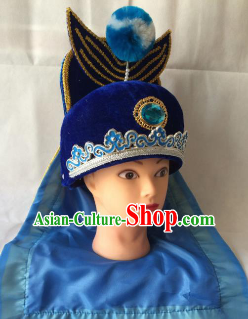 Chinese Beijing Opera Takefu Hat Traditional Peking Opera Swordsman Headwear for Men
