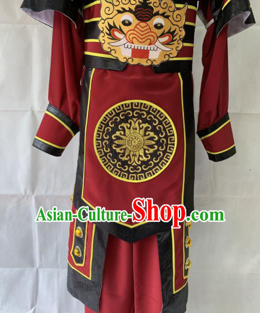 Chinese Beijing Opera Takefu Clothing Traditional Peking Opera Soldier Costume for Men