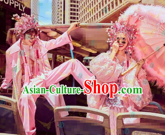 Chinese Beijing Opera Wedding Dress Traditional Peking Opera Costumes for Women for Men