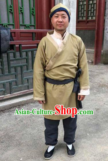 Chinese Ancient Traditional Han Dynasty Civilian Costume for Men