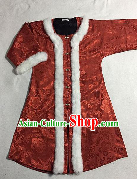 Chinese Ancient Nobility Lady Purplish Red Coat Traditional Ming Dynasty Princess Costume for Women