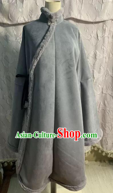Chinese Ancient Nobility Lady Grey Coat Traditional Ming Dynasty Princess Costume for Women