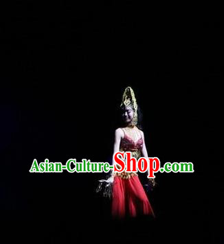 Chinese The Romantic Show of Songcheng Liangzhu Culture Dance Dress Stage Performance Costume for Women