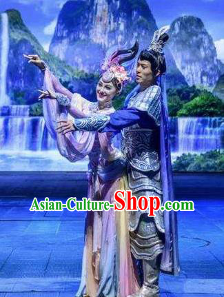 Chinese The Romantic Show of Guilin Stage Show Dance Armor Costumes for Women for Men