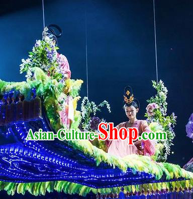 Chinese The Romantic Show of Tanhe Classical Dance Dress Stage Performance Costume for Women